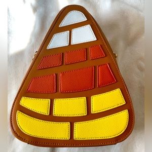 Backstitch Bruja candy corn bag